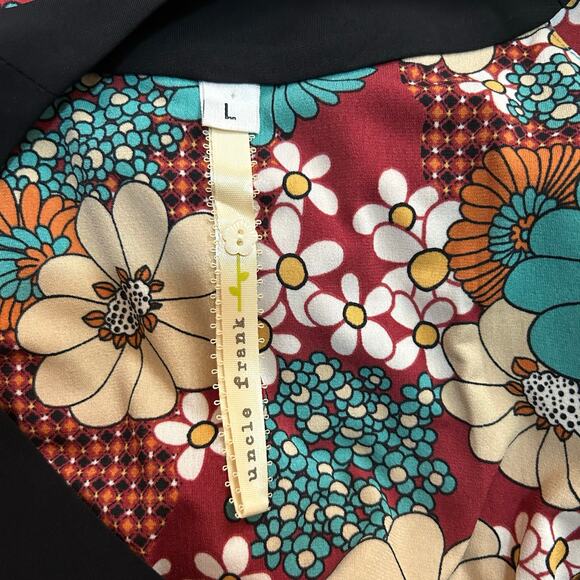 Uncle Frank Floral Pullover Dress Size Large Mod Cottage Boho Travel Summer - Picture 3 of 5